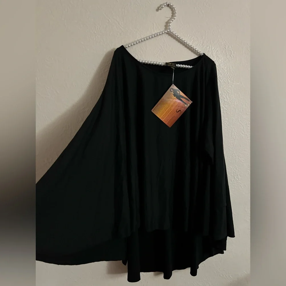 Serena Williams 1X black swing top nwt free size - Picture 3 of 4
